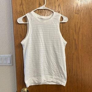 Lululemon White Tank Top High Neck